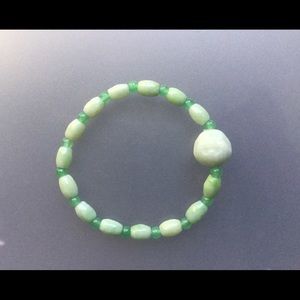 Jade Buddha stretch bracelet
